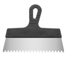 Intertool KT-2256 Stainless Steel Spatula 250mm with 6x6mm Tooth