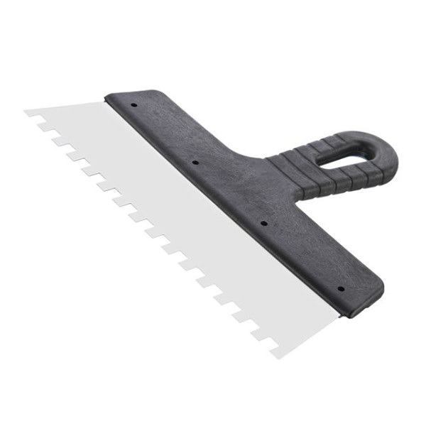Intertool KT-2258 Stainless Steel 250mm Spatula with 8x8mm Tooth