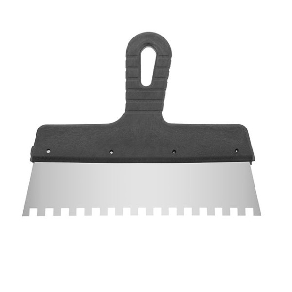 Intertool KT-2258 Stainless Steel 250mm Spatula with 8x8mm Tooth