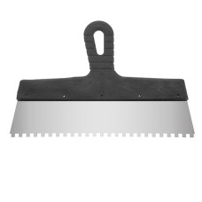 Intertool KT-2306 300mm 6x6mm Toothed Stainless Steel Spatula