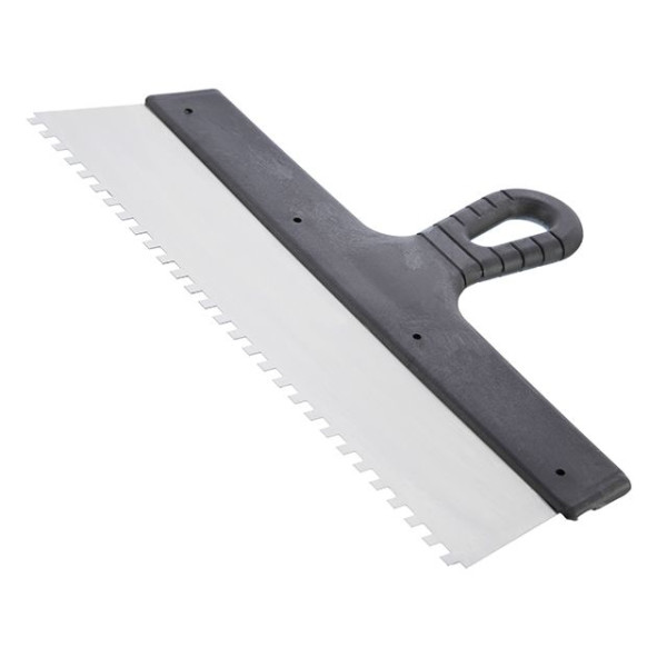 Intertool KT-2356 350mm 6x6mm Toothed Stainless Steel Spatula