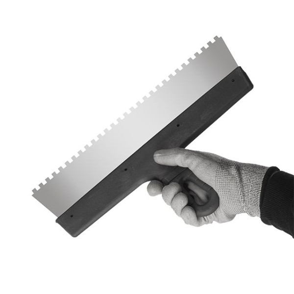 Intertool KT-2356 350mm 6x6mm Toothed Stainless Steel Spatula