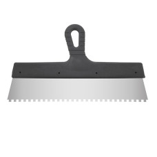 Intertool KT-2356 350mm 6x6mm Toothed Stainless Steel Spatula