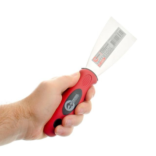 Spatula made of stainless steel 65 mm Prof Intertool KT-2606