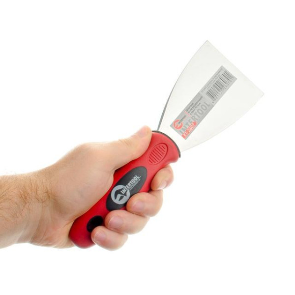 Шпатель із нержавіючої сталі 75 мм Проф Intertool KT-2607