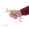 Angle wrench 24-27 mm CrV, satin-chrome finish PROF DIN3113 Intertool XT-1124