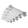 Combination spanner set 22 units inch 11 units metric 11 units Intertool HT-1305
