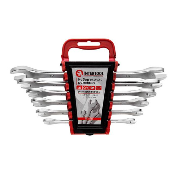 Set of angle keys, 6 units 6-17 mm Intertool HT-1001