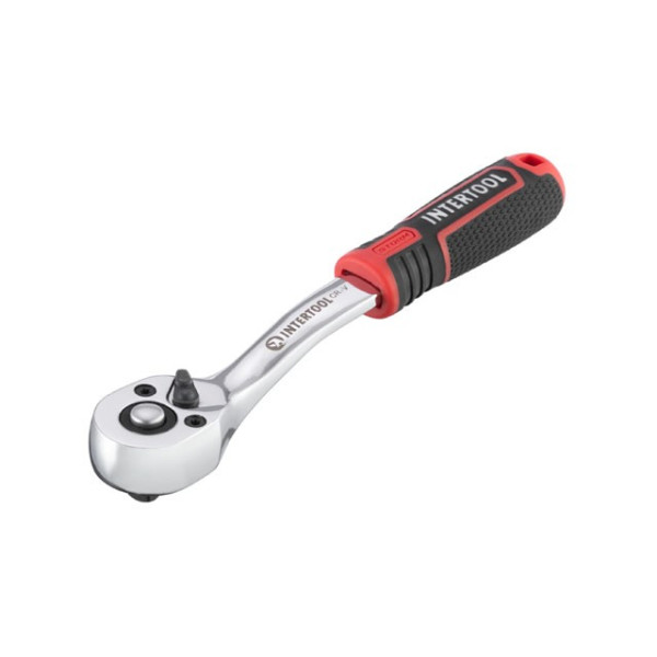Ratchet handle 72 teeth, 1/4, Cr-V STORM Intertool ET-8001