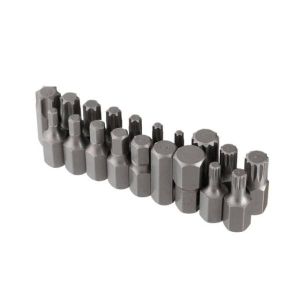 Set of stars and hexagons 40 units, Cr-V STORM Intertool ET-8040