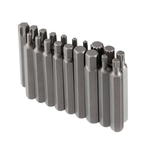 Set of stars and hexagons 40 units, Cr-V STORM Intertool ET-8040