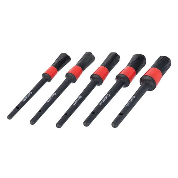 A set of brushes of 5 units for detailing, dry cleaning Intertool AT-0100