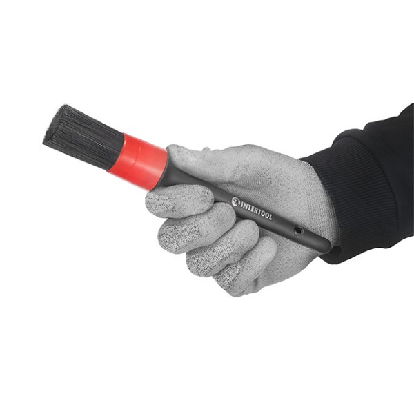 A set of brushes of 5 units for detailing, dry cleaning Intertool AT-0100