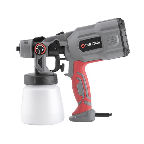 Paint sprayer electric HVLP 550 W, nozzle 1.8 mm, tank 800 ml, 400 ml/min. Intertool DT-5055