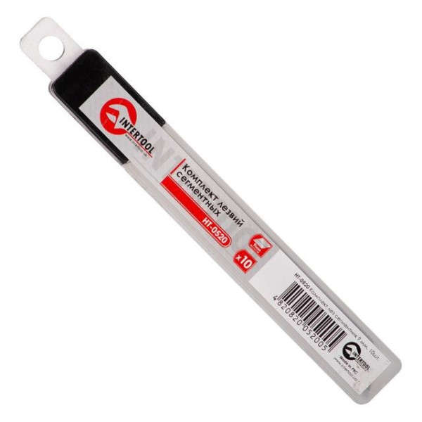 Комплект лезвий сегментных 9 мм, 10 шт Intertool HT-0520