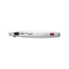 Knife with retractable trapezoidal blade, metal body, rubberized Intertool HT-0516