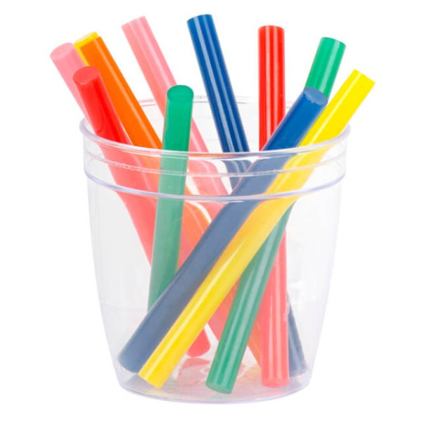 Set of colored glue rods 7.4 mm*100 mm, 12 pcs Intertool RT-1031