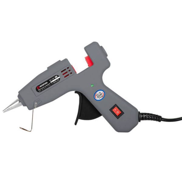 Glue gun 20(65) W, 230 V, 180-195 °C for rods 7-7.5 mm, 5-13 g/min. Intertool RT-1101