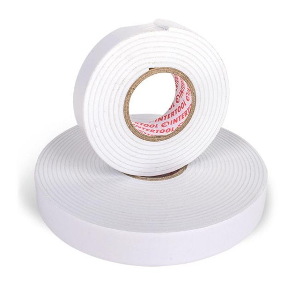 Tape double-sided 19 mm * 5 m on a foam base Intertool KT-0972