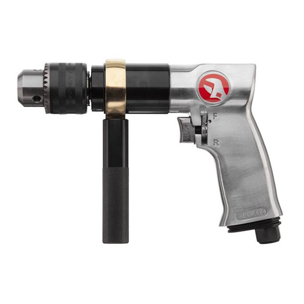 Pneumatic drill with reverse, cartridge 1.5-13 mm, 1/2 Intertool PT-0901