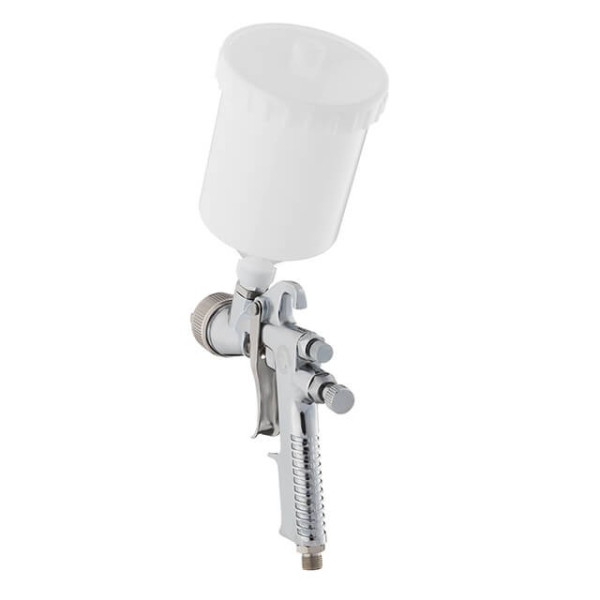 Paint gun pneumatic HP, nozzle 1.4 mm, upper plastic tank 600 ml, 5 bar Intertool PT-0111