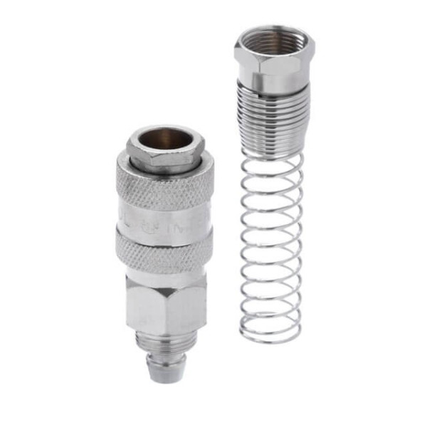 Quick disconnect connection with spring for spiral and straight hoses 8x12 mm Intertool PT-1832