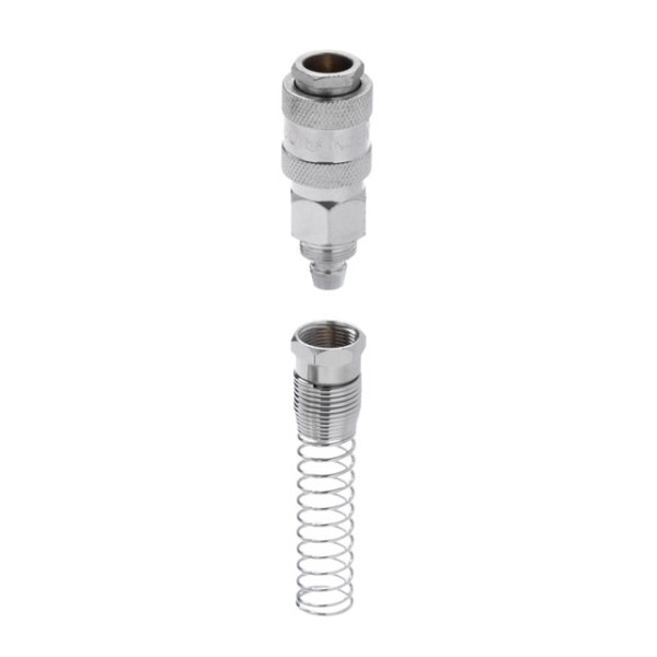 Quick disconnect connection with spring for spiral and straight hoses 8x12 mm Intertool PT-1832
