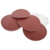 Self-adhesive sandpaper circle 125 mm, paper class E, density 220 g/m2, K80, pack. 10 units of Intertool BT-0558