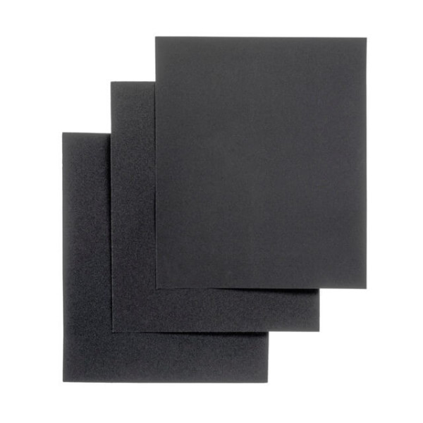 A set of moisture-resistant sandpaper 15 pcs. (80,180,320) Intertool HT-0031