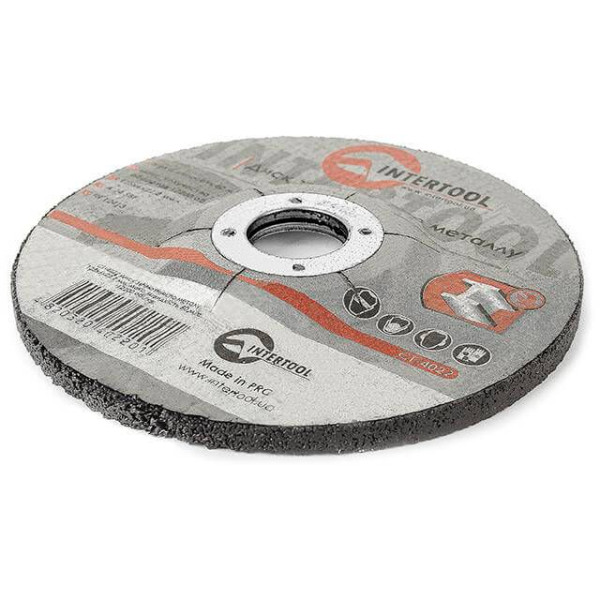 Диск зачистний по металу 125x6x22.2 мм Intertool CT-4022