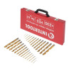 Set of HSS drills 230 units In a metal case Intertool SD-0309