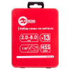 Set of drills for metal HSS 13 pcs (2.0-8.0), polished steel Intertool SD-0114