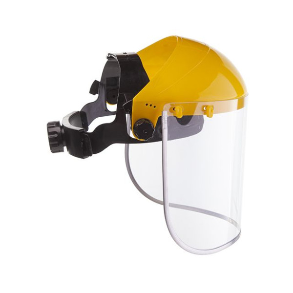 Protective mask for the face with a screen made of PVC Intertool SP-0031