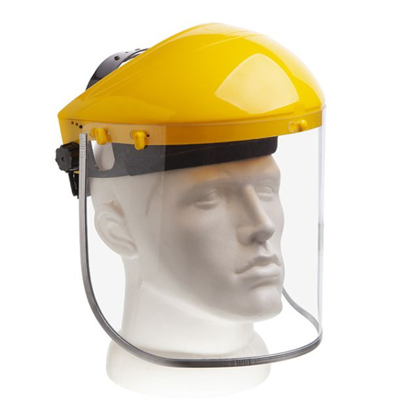 Protective mask for the face with a screen made of PVC Intertool SP-0031