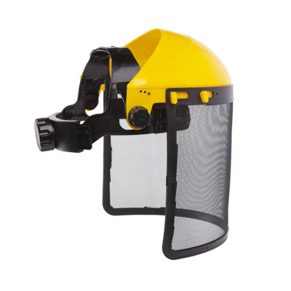 Protective mask for the face with a mesh screen Intertool SP-0032