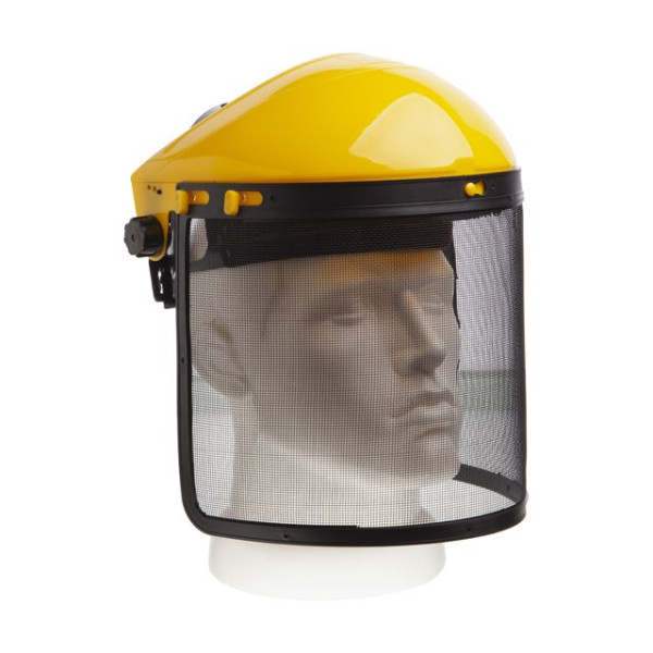 Protective mask for the face with a mesh screen Intertool SP-0032