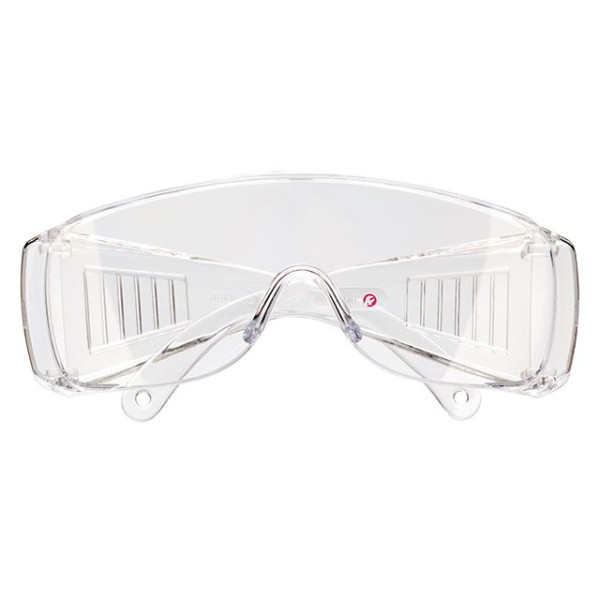 Safety glasses transparent, lens material polycarbonate, earpiece material polycarbonate, impact protection, optical class 1 Intertool SP-0081