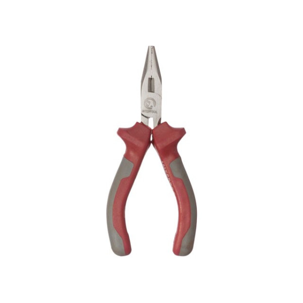 Long straight precision pliers with two-component handles, 115 mm Intertool NT-0102
