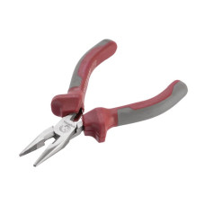 Long straight precision pliers with two-component handles, 115 mm Intertool NT-0102
