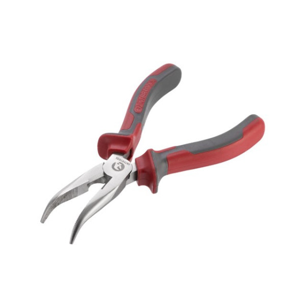 Щипцы удлиненные изогнутые 160 мм С55 Intertool HT-0131