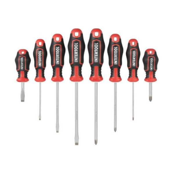 Screwdriver set 12 units STORM Intertool VT-3442