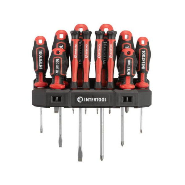 Screwdriver set 12 units STORM Intertool VT-3442