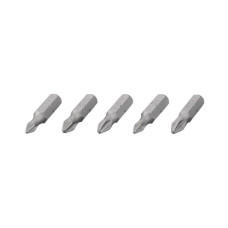 Комплект викруткових насадок PH1, PH2, PZ1, PZ2 1/4*25 мм упаков. 5 одиниць Intertool VT-0210