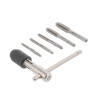 Set of taps with a T-shaped holder 6 units (M4, M5, M6, M8, M10) Intertool SD-8018