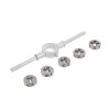 Нибор плашек с держателем 6 единиц (M4, M5, M6, M8, M10) Intertool SD-8019