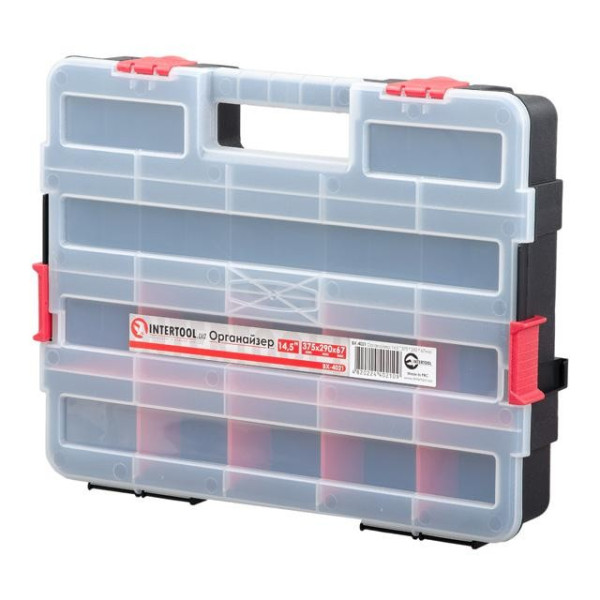 Plastic organizer for tools 14.5 375*290*67 mm Intertool BX-4021