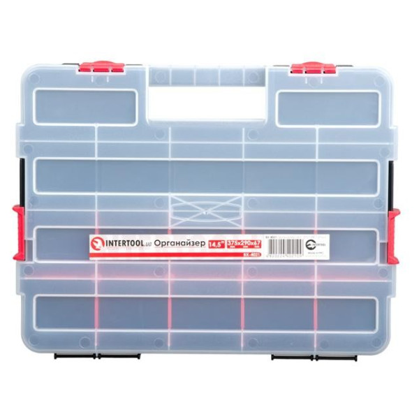 Plastic organizer for tools 14.5 375*290*67 mm Intertool BX-4021