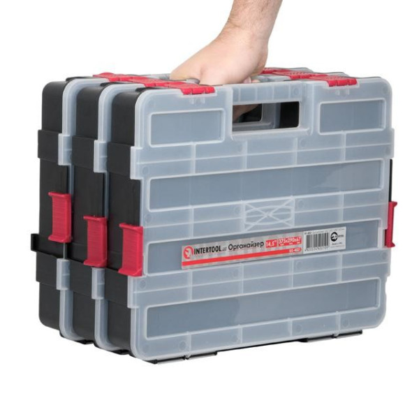 Plastic organizer for tools 14.5 375*290*67 mm Intertool BX-4021