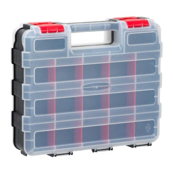 Plastic organizer, double-sided, 12.5, 2 in 1, 320*270*80 mm Intertool BX-4022