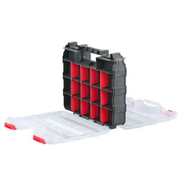 Plastic organizer, double-sided, 12.5, 2 in 1, 320*270*80 mm Intertool BX-4022